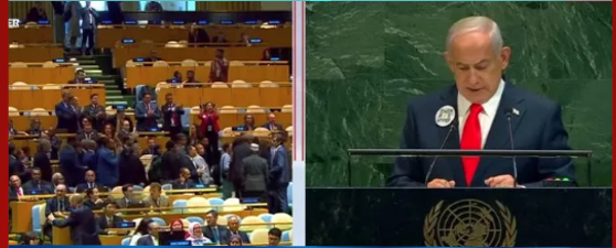 Netanyahu'ya BM tokadı! Konuşmaya başlayınca salonu terk ettiler